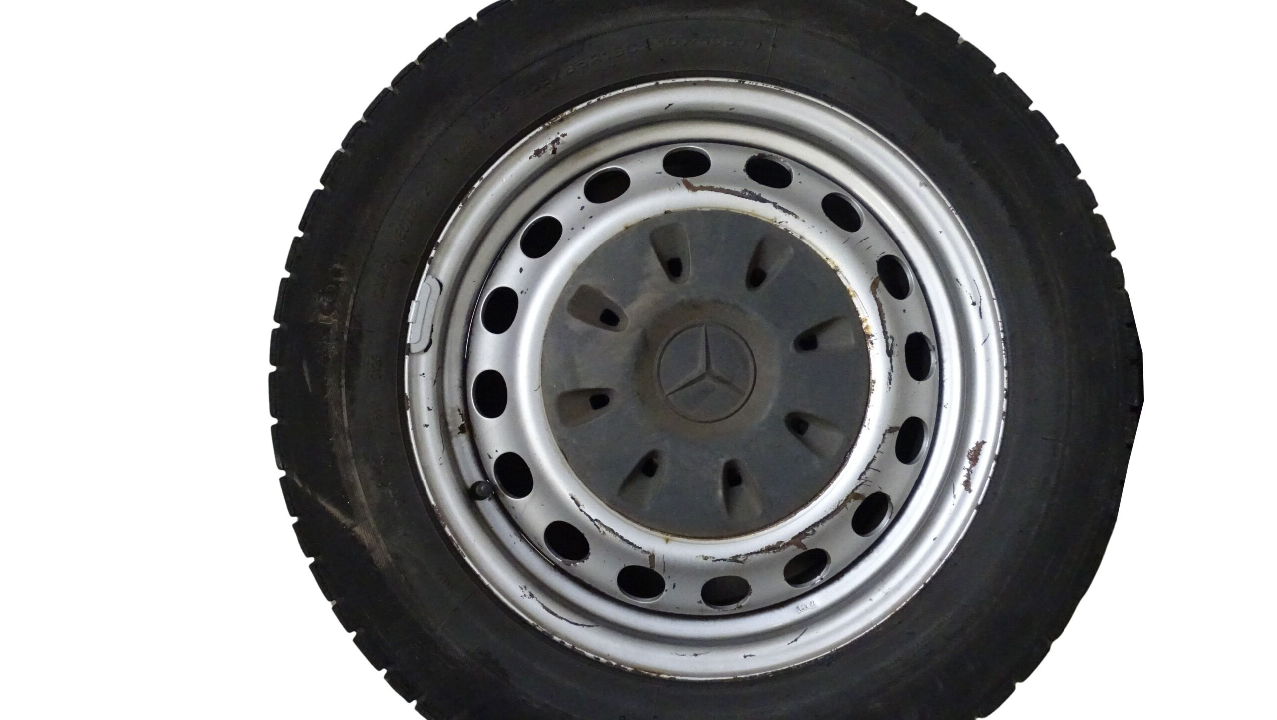 4x 6394013302 Mercedes-Benz Vito Stahlfelgen 6,5x16H2 ET60 mit Deckel und Reifen – Bild 4