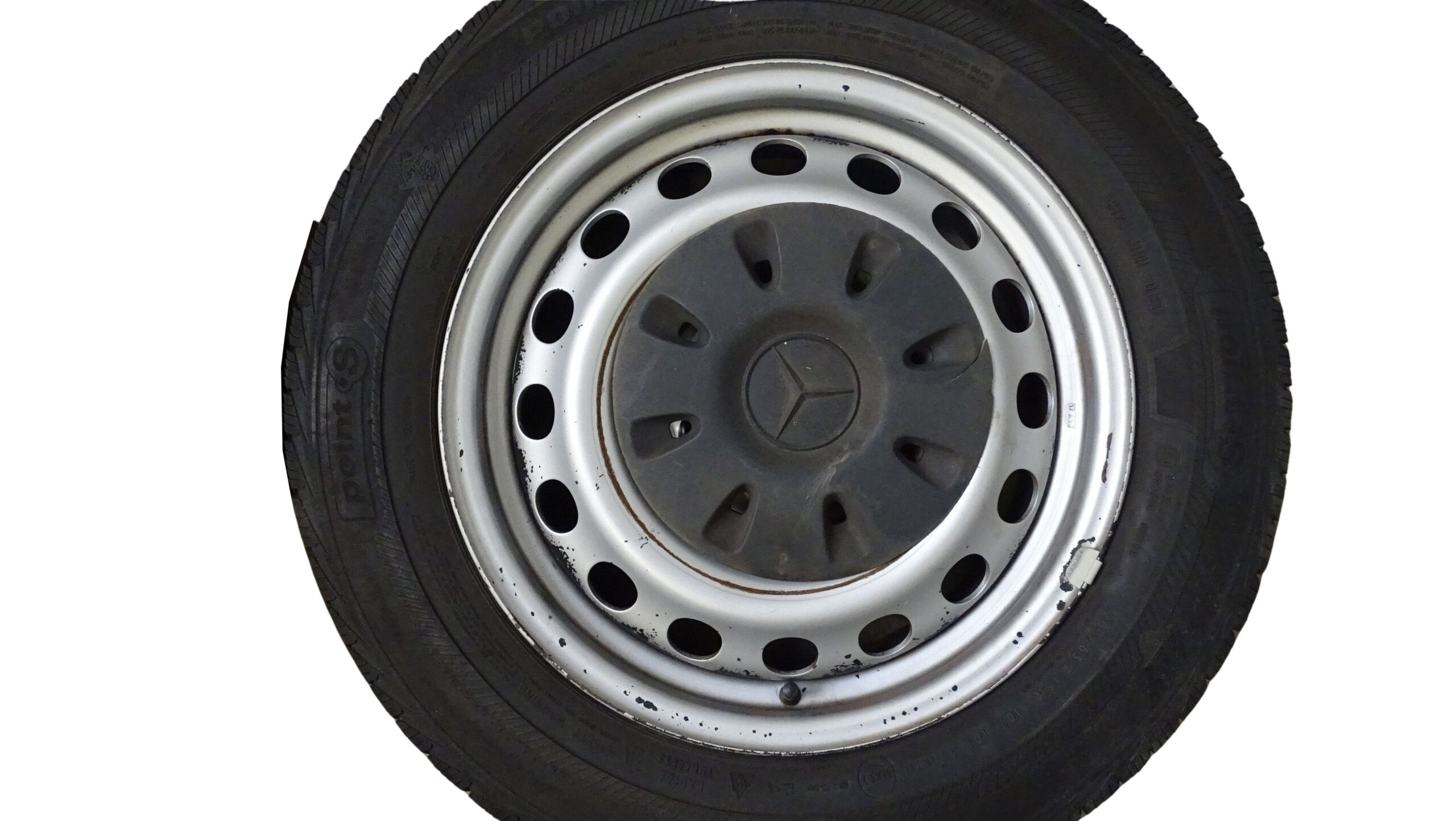 4x 6394013302 Mercedes-Benz Vito Stahlfelgen 6,5x16H2 ET60 mit Deckel und Reifen – Bild 5