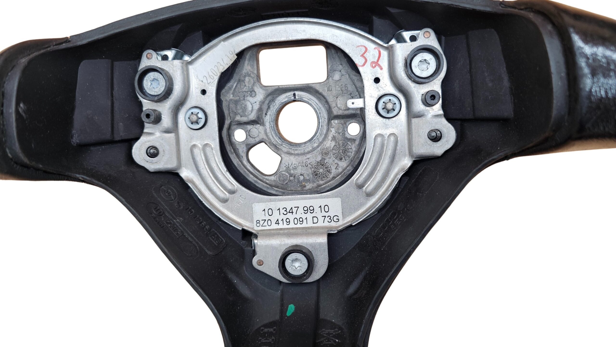 8Z0419091D 73G Audi A4 B5 A6 4B A2 A8 D2 Sportlenkrad Lenkrad Leder 3-Speichen schwarz – Bild 5