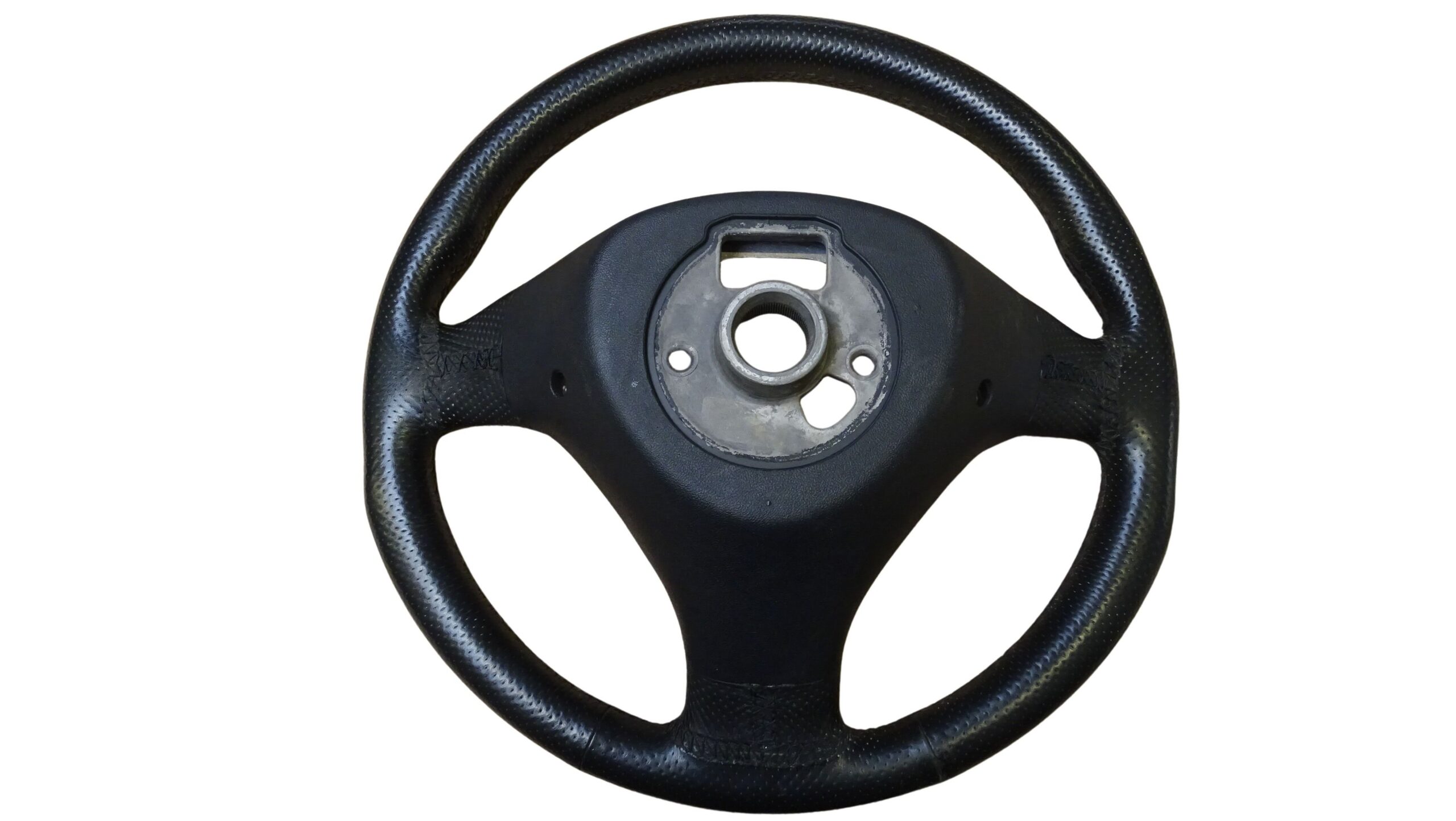 8Z0419091D 8UD Audi A4 B5 A6 4B A2 A8 D2 Sportlenkrad Lenkrad Leder 3-Speichen schwarz – Bild 2