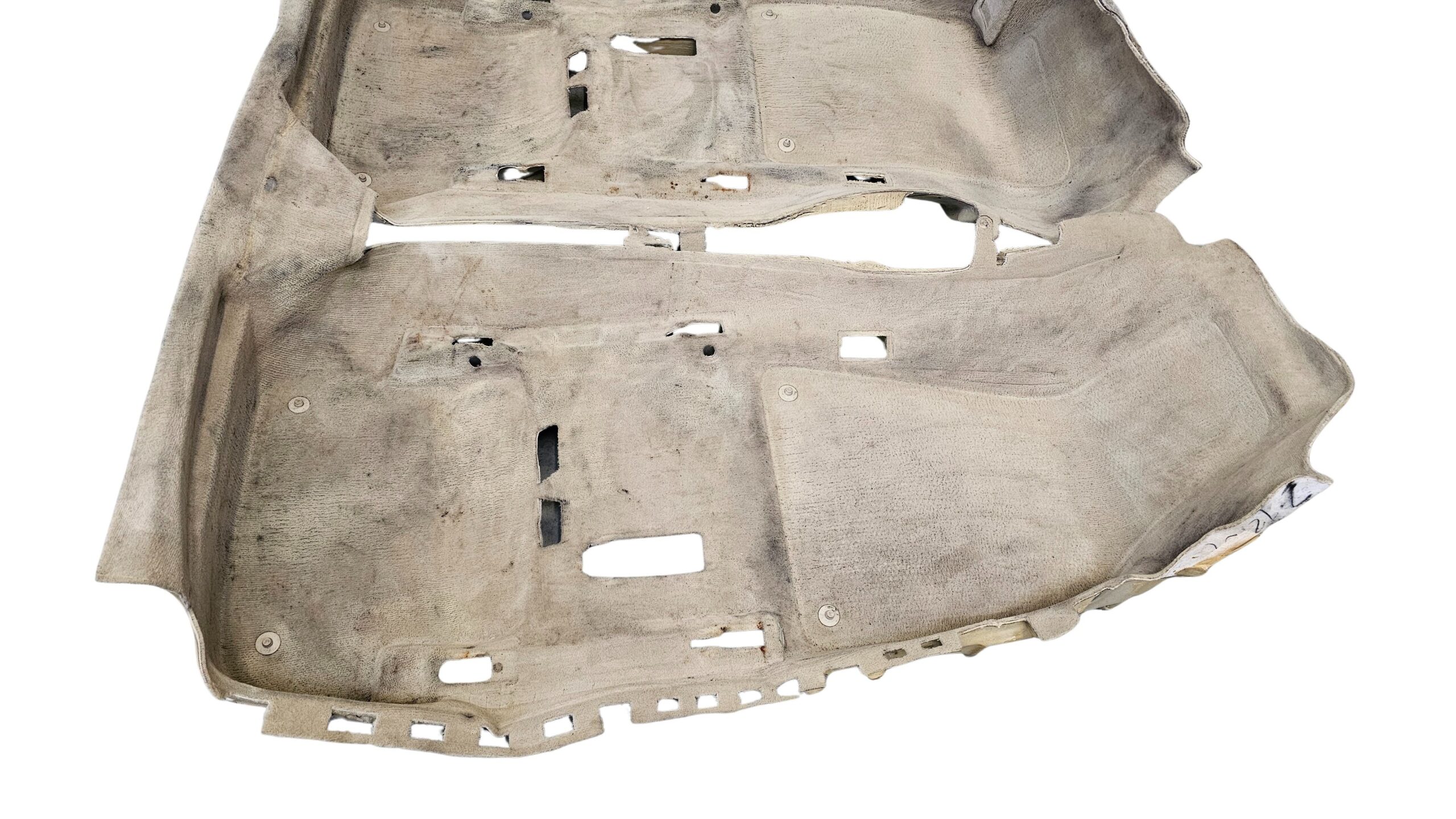 8H1863021 92J Audi A4 S4 Cabrio 8H B6 B7 Innenraumteppich Bodenbelag Teppich Beige Twist – Bild 5