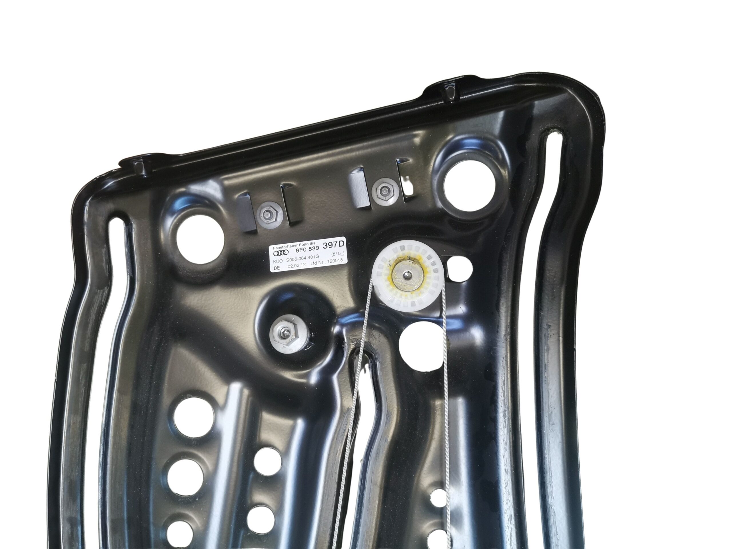 8F0839397D Audi A5 Cabrio Fensterheber mit Motor und Scheibe hinten links – Bild 2