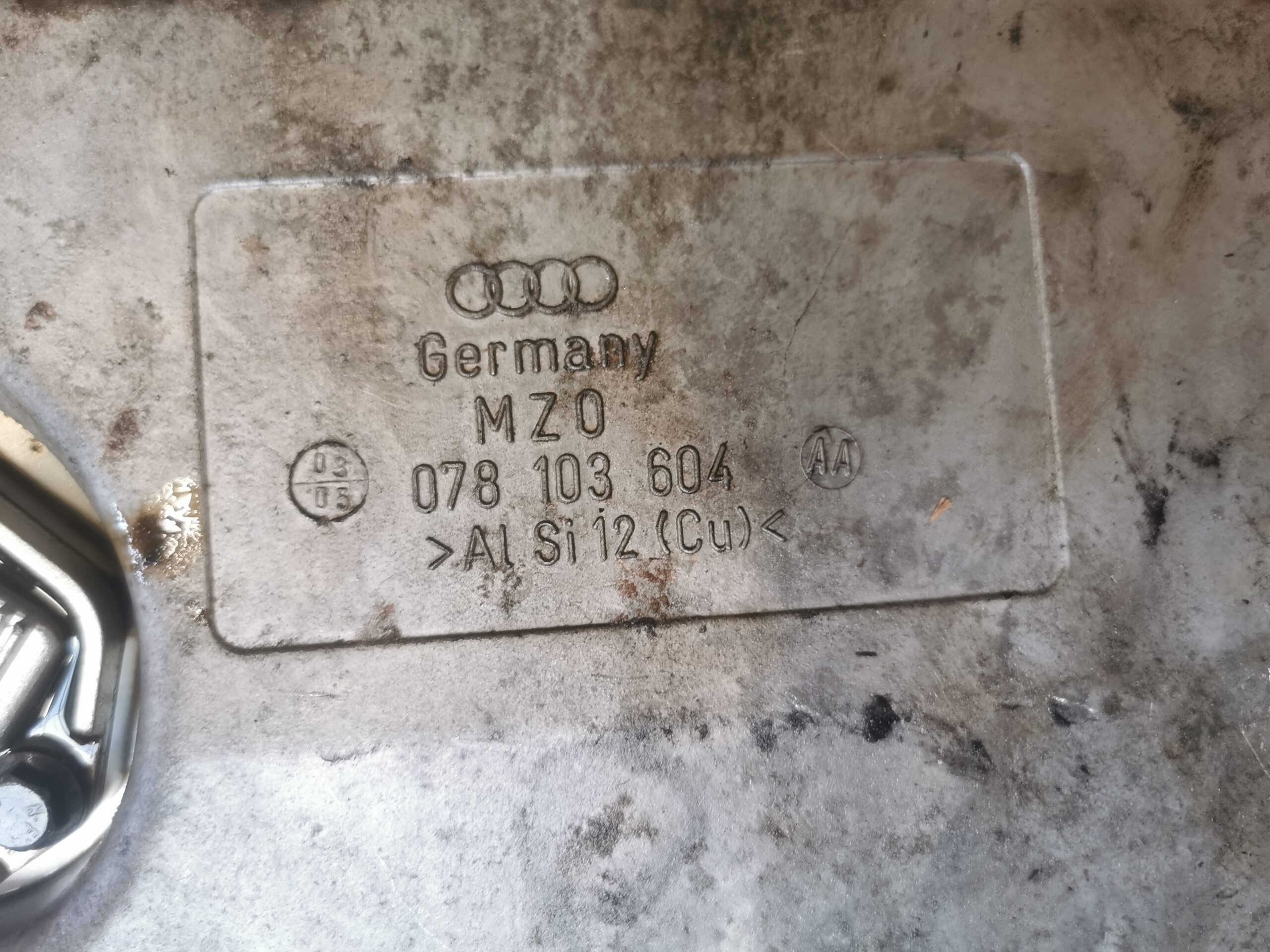 078103604 Audi 80 Cabrio Coupe Typ 89 / A4 B5 / A6 C4 / A8 D2 2,6L 2,8L ABC AAH ACK Ölwanne – Bild 2