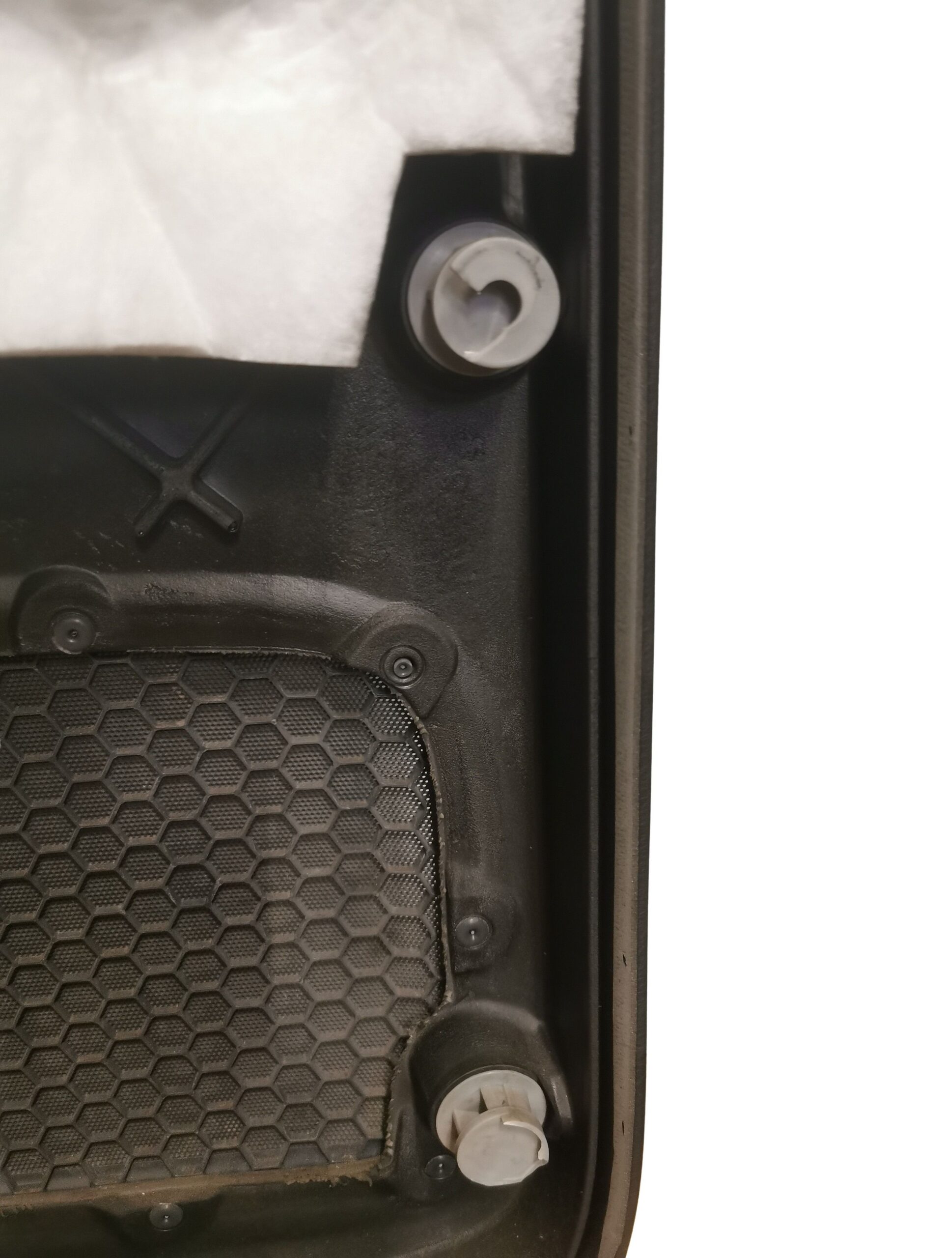 7L6867012 VW Touareg 7L Türverkleidung vorne Rechts Schwarz Leder mit Holzleiste – Bild 5