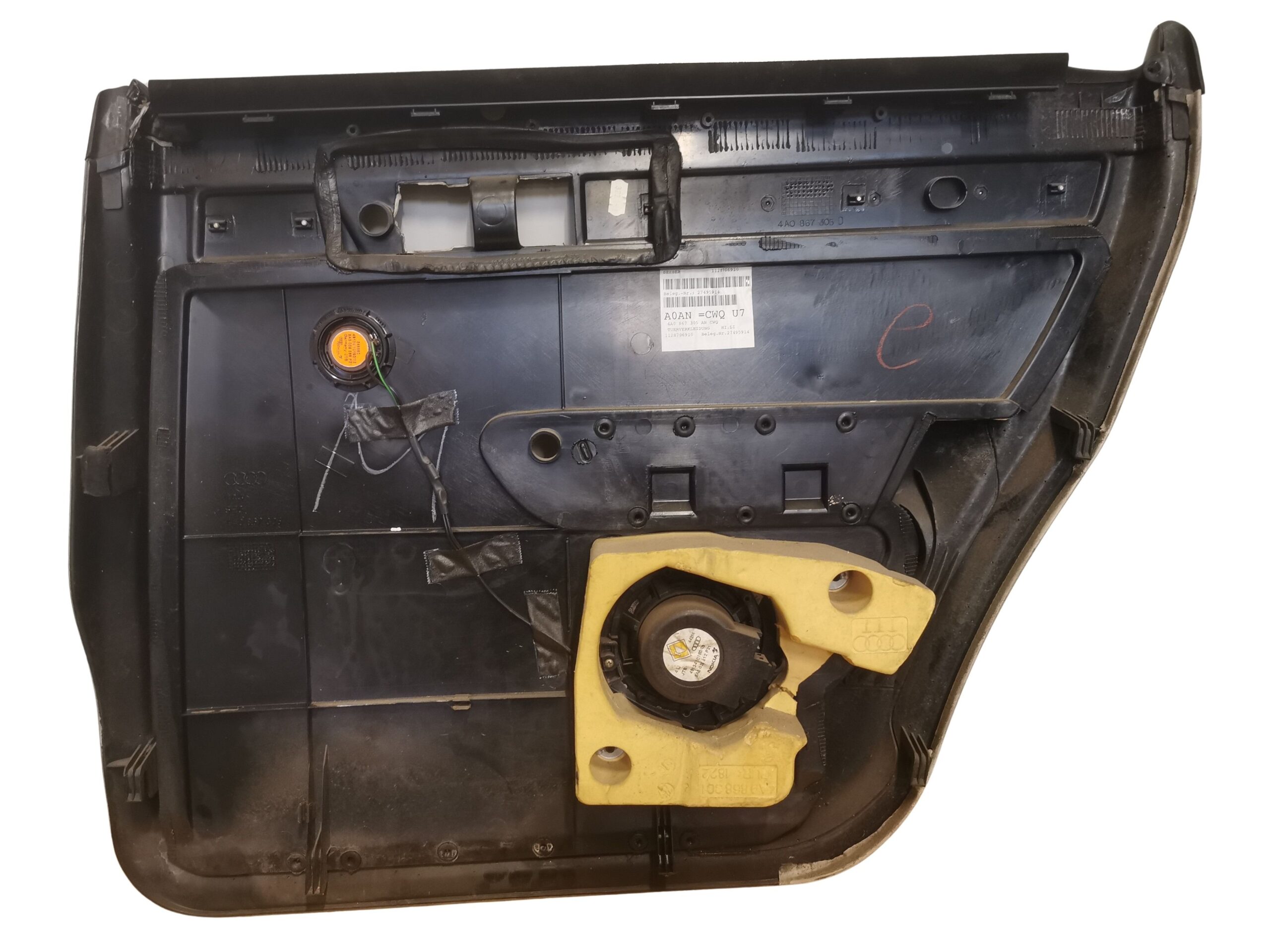 4A0867305D Audi 100 A6 S6 S6 Plus C4 Türverkleidung hinten Links Beige – Bild 6