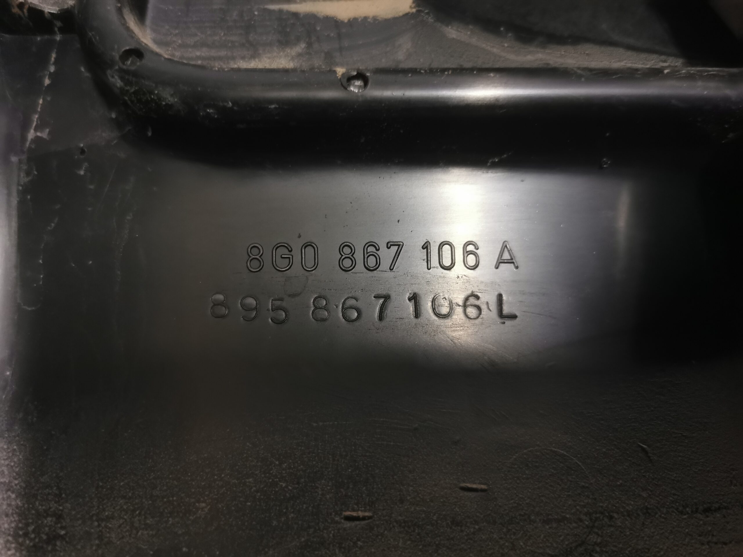 8G0867106A Audi 80 Cabrio Typ 89 Türverkleidung vorne rechts Leder Anthrazit – Bild 7