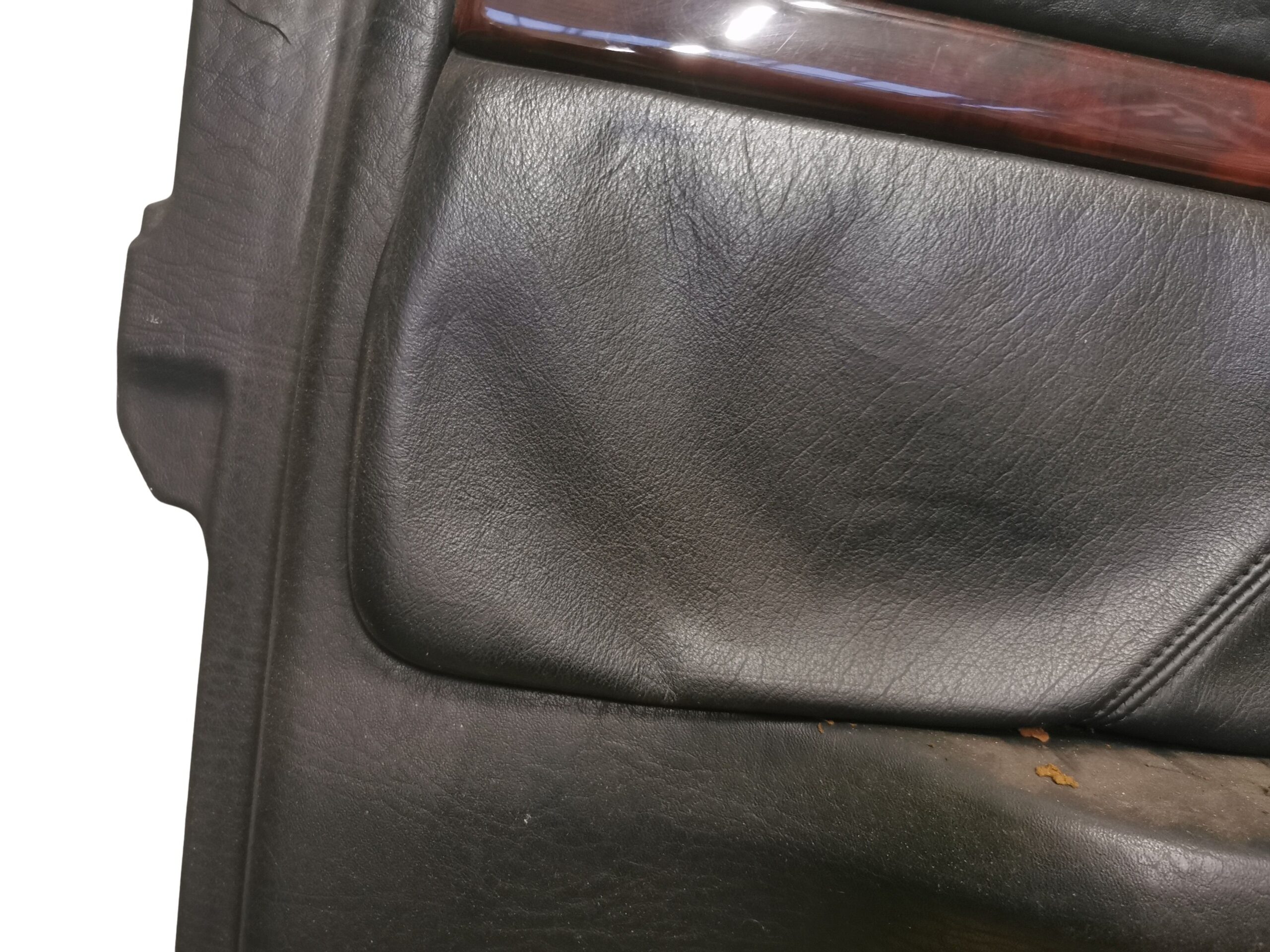 8G0867105A Audi 80 Cabrio Typ 89 Türverkleidung vorne Links Leder Schwarz – Bild 2