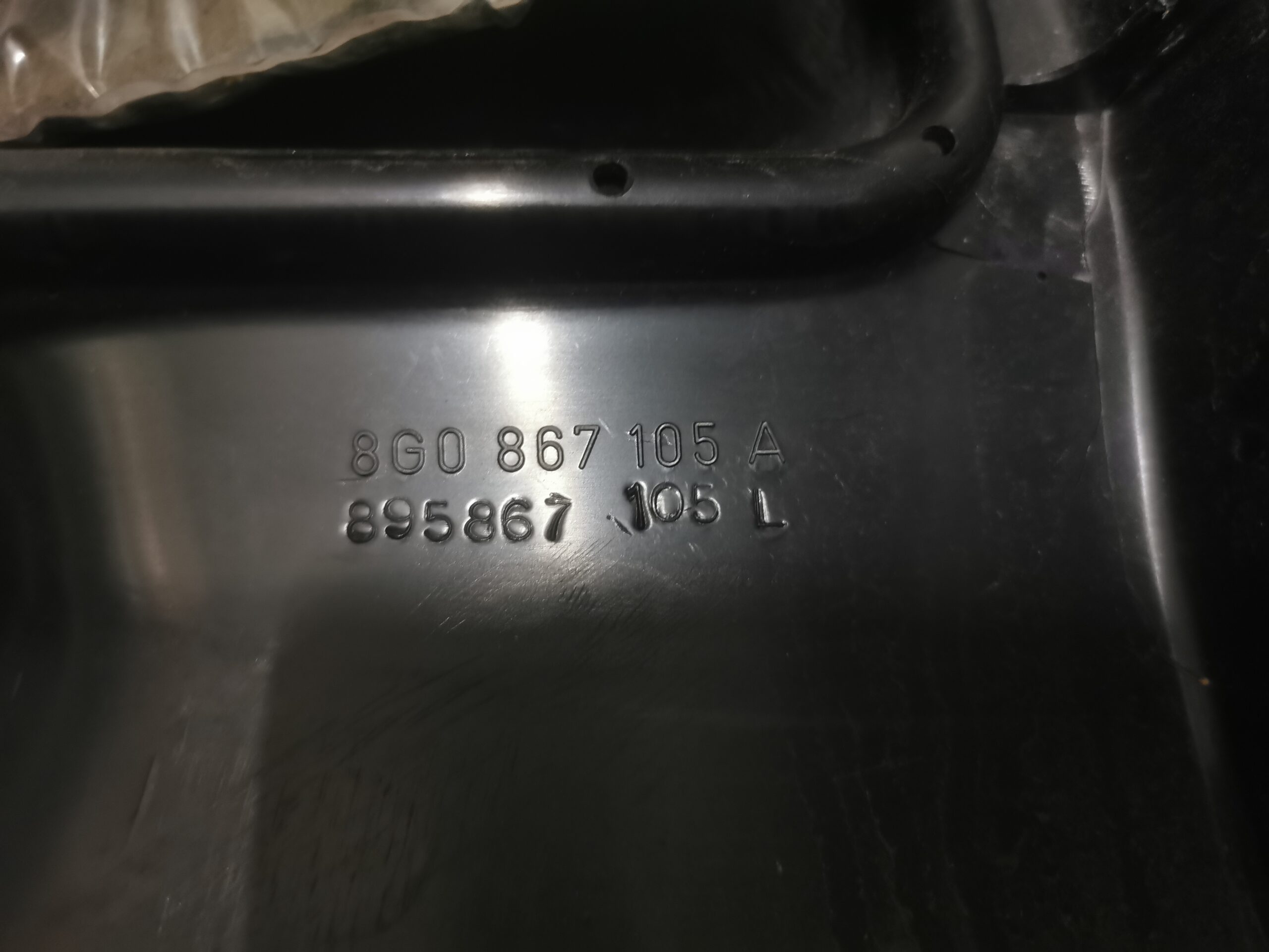8G0867105A Audi 80 Cabrio Typ 89 Türverkleidung vorne Links Leder Schwarz – Bild 6