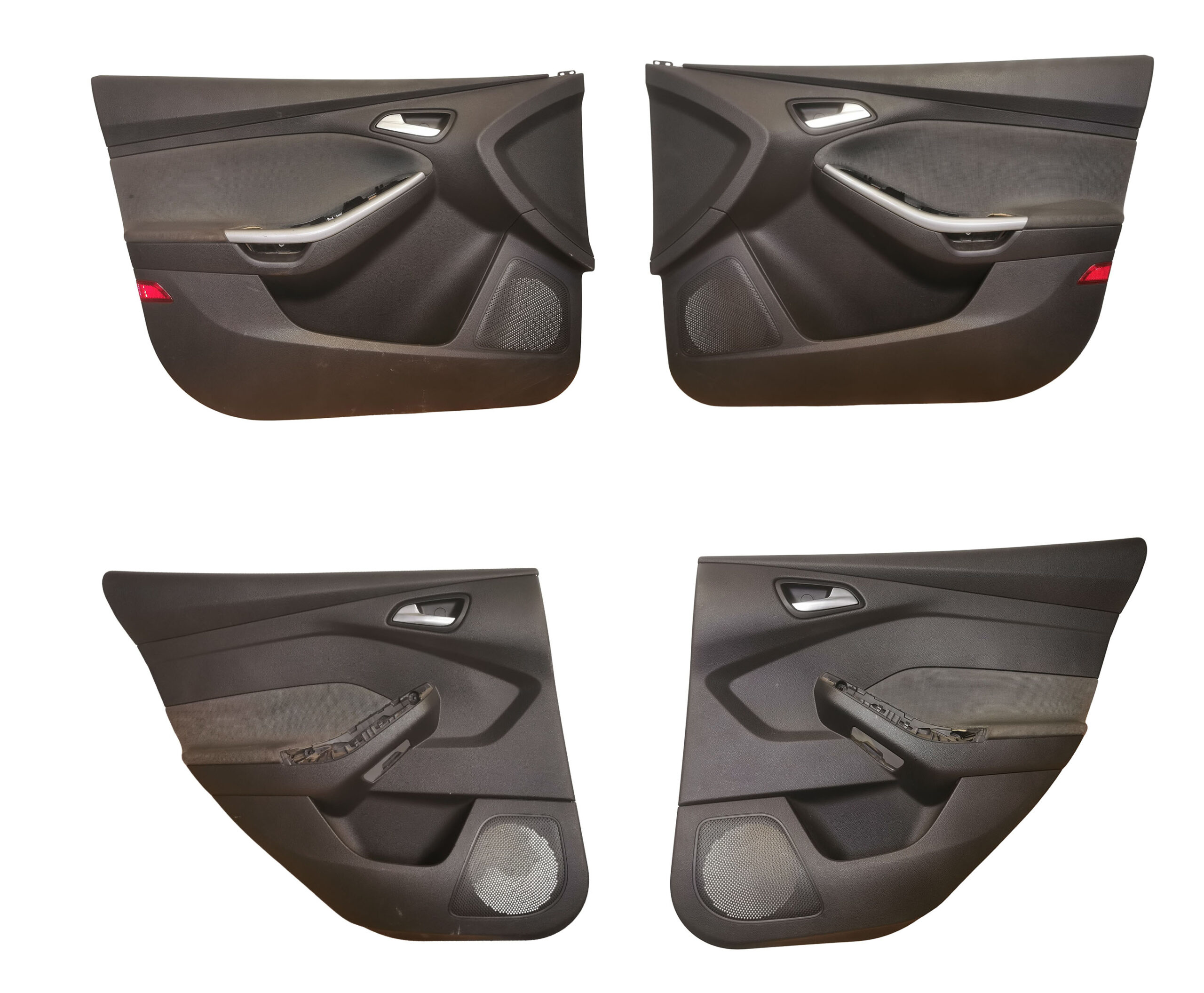 BM51-A23942-A+BM51-A23943-A+BM51-A27407-A Ford Fokus MK3 Türverkleidungen Anthrazit Silber