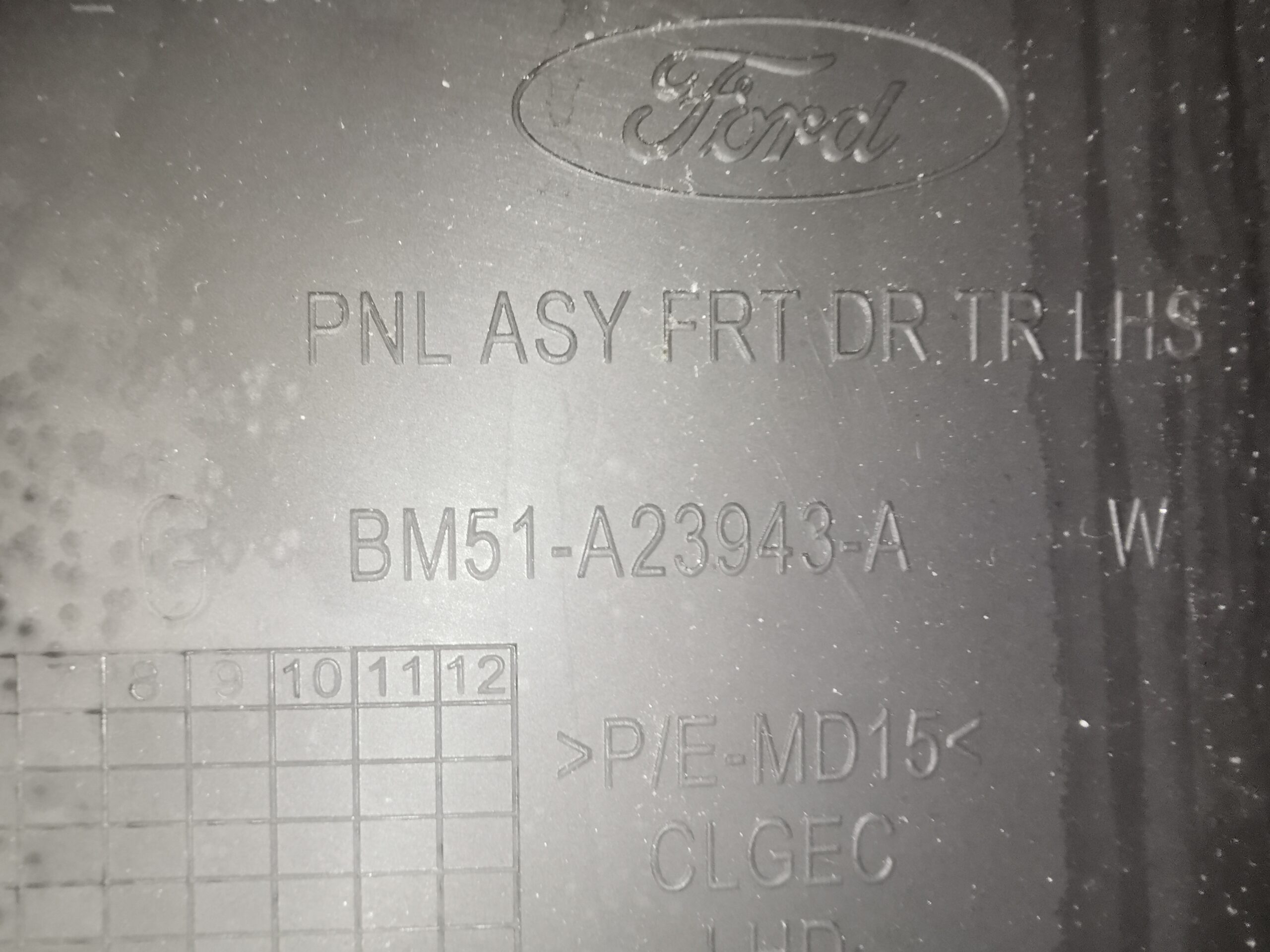 BM51-A23942-A+BM51-A23943-A+BM51-A27407-A Ford Fokus MK3 Türverkleidungen Anthrazit Silber – Bild 13